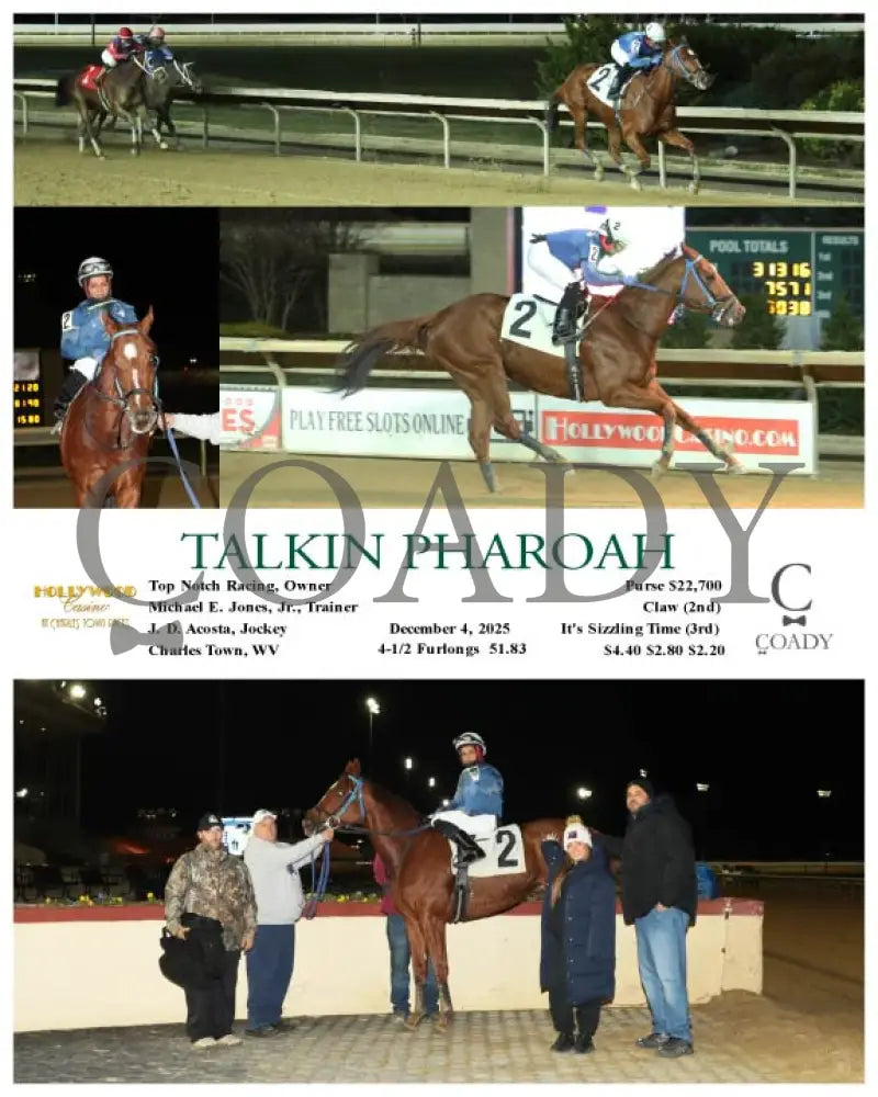 TALKIN PHAROAH - 12-04-25 - R06 - CT Hollywood Casino at Charles Town Races