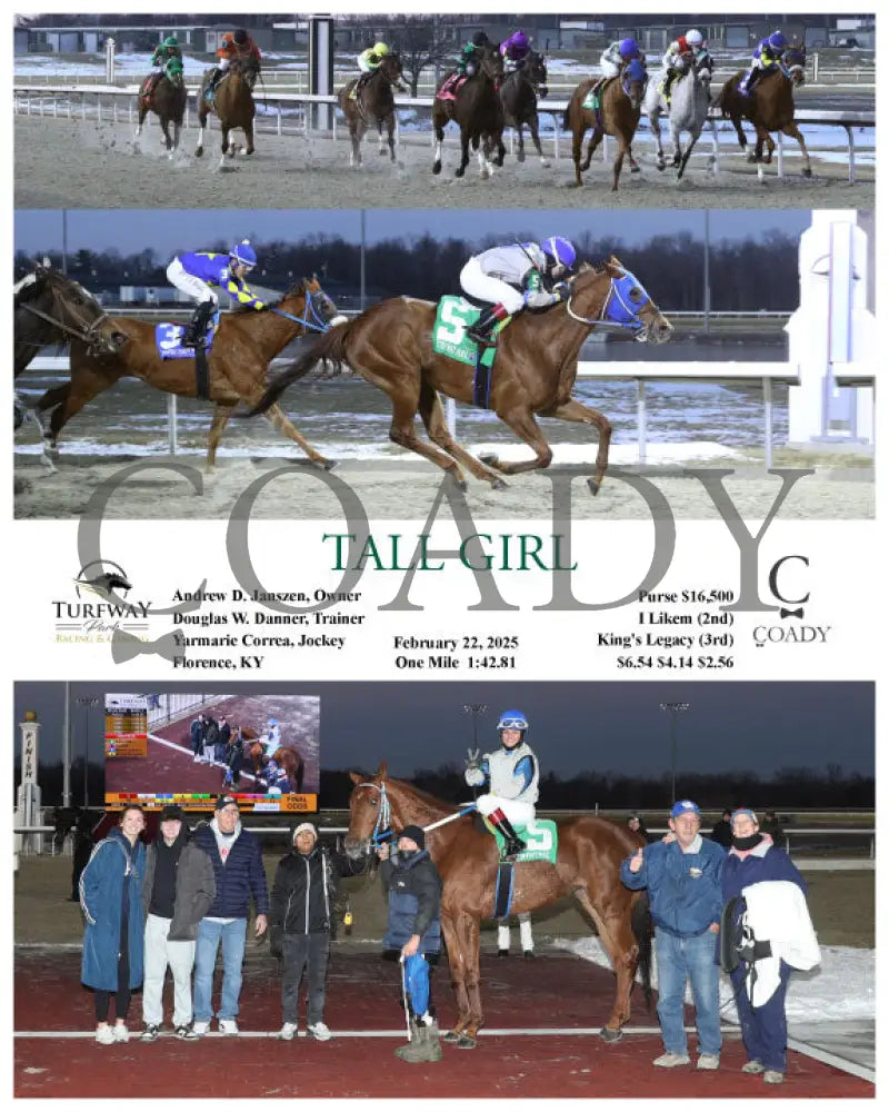 TALL GIRL - 02-22-25 - R02 - TP Turfway Park
