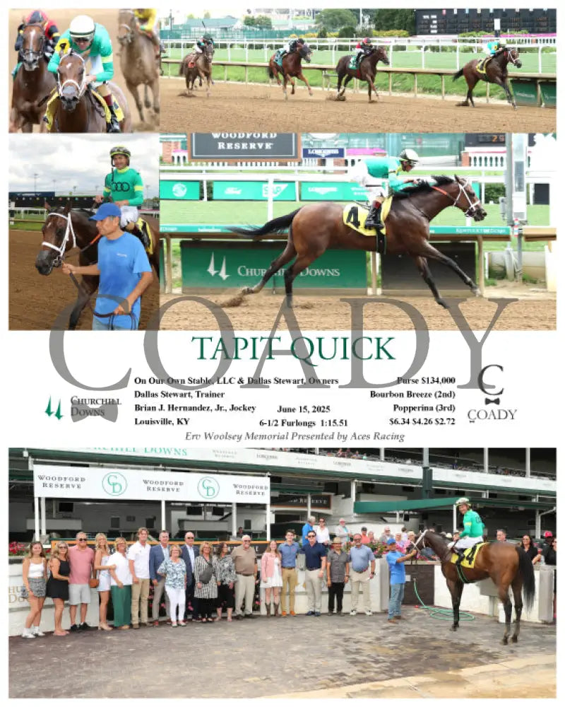 TAPIT QUICK - 06-15-25 - R08 - CD Churchill Downs