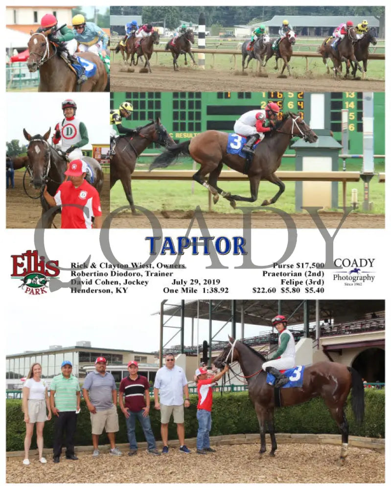 Tapitor - 07-29-19 R01 Elp Ellis Park