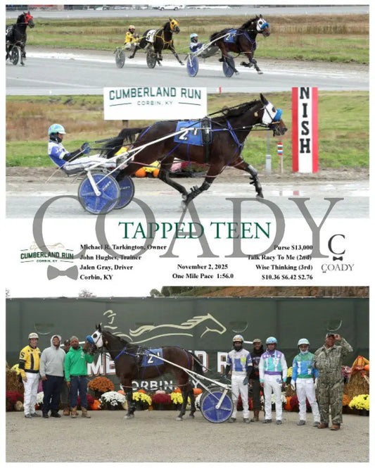 TAPPED TEEN - 110225 - Race 01 - CMR Presque Isle Downs