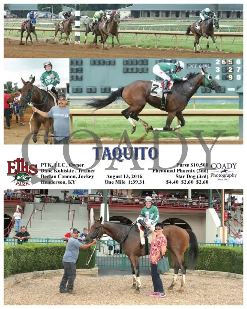 Taquito - 081316 Race 03 Elp Ellis Park