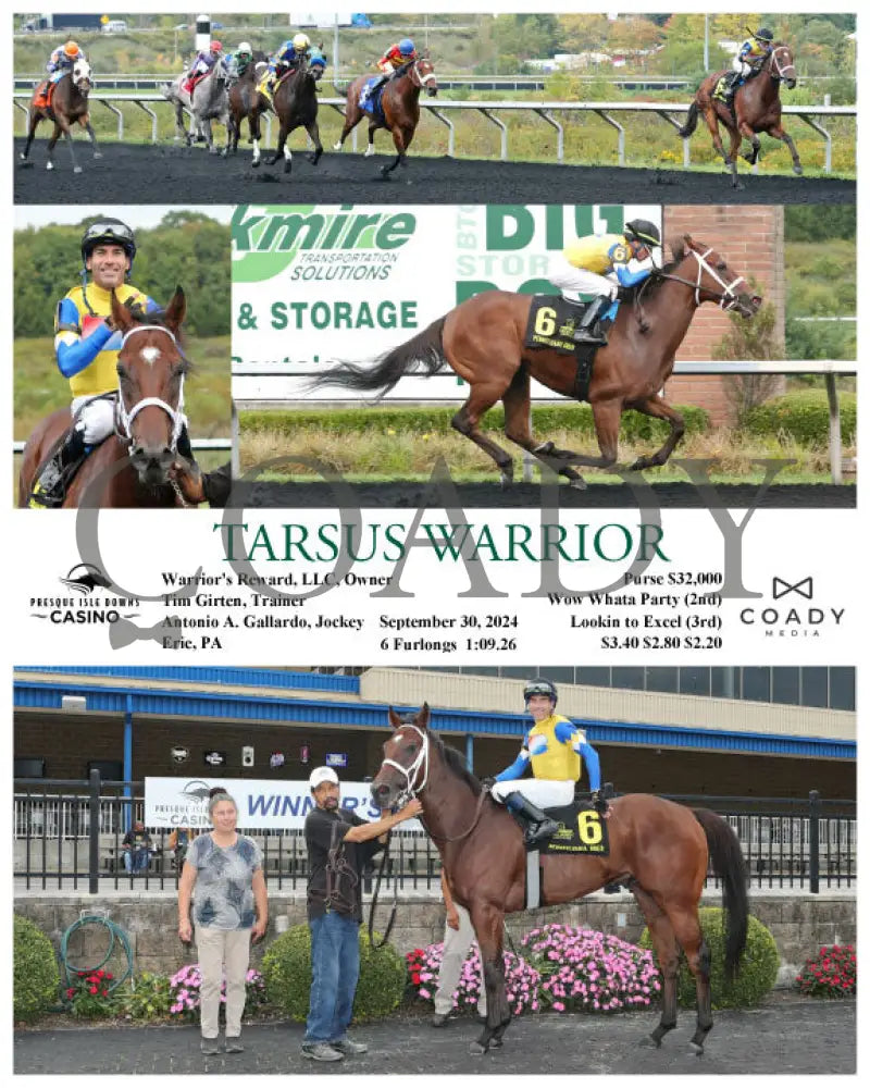 Tarsus Warrior - 09-30-24 R04 Pid Presque Isle Downs