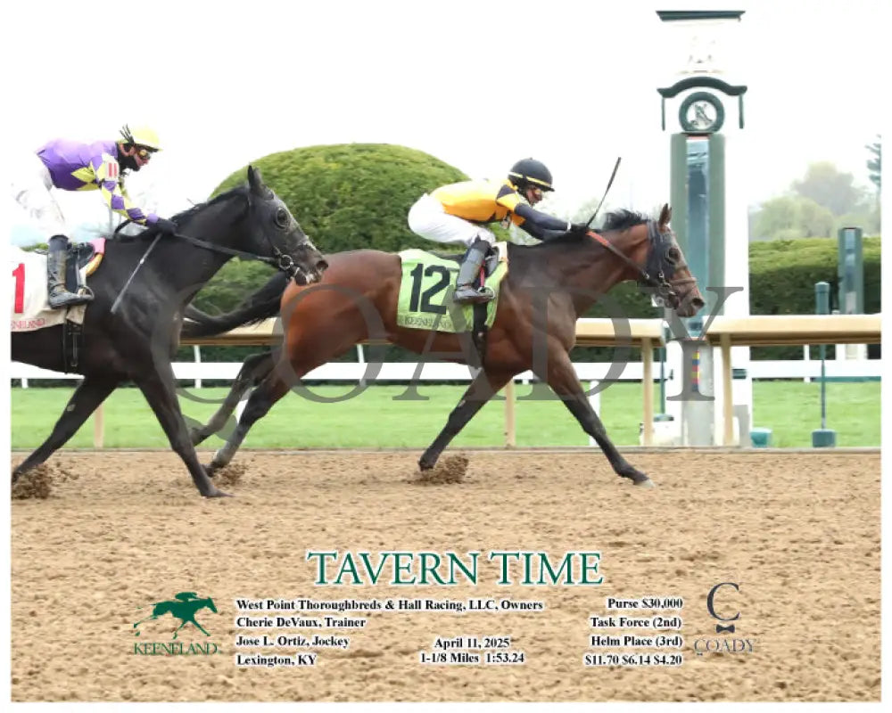 TAVERN TIME - 04-11-25 - R10 - KEE - Finish 01 Keeneland