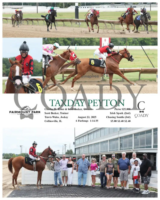 TAXDAY PEYTON 08 23 25 R01 FP Fanduel Sportsbook Horse Racing