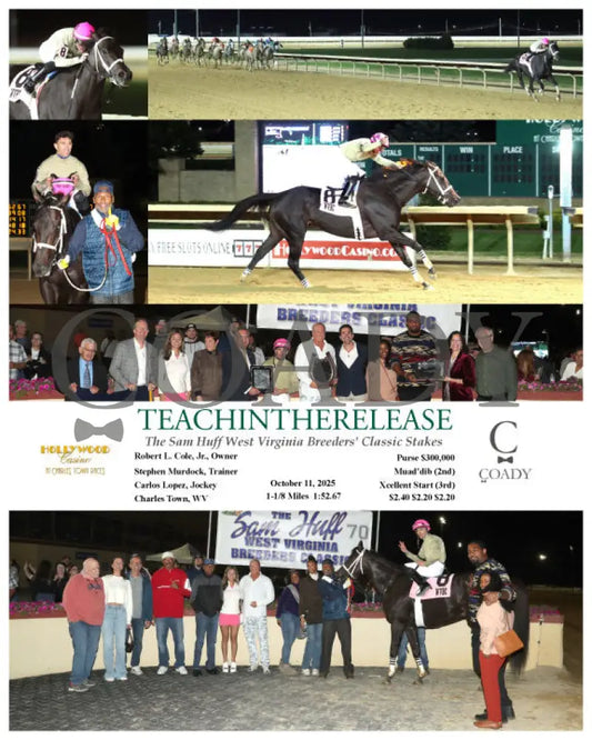TEACHINTHERELEASE - 101125 - Race 09 - CT The Sam Huff West Virginia Breeders’ Classic Stakes Hollywood Casino at