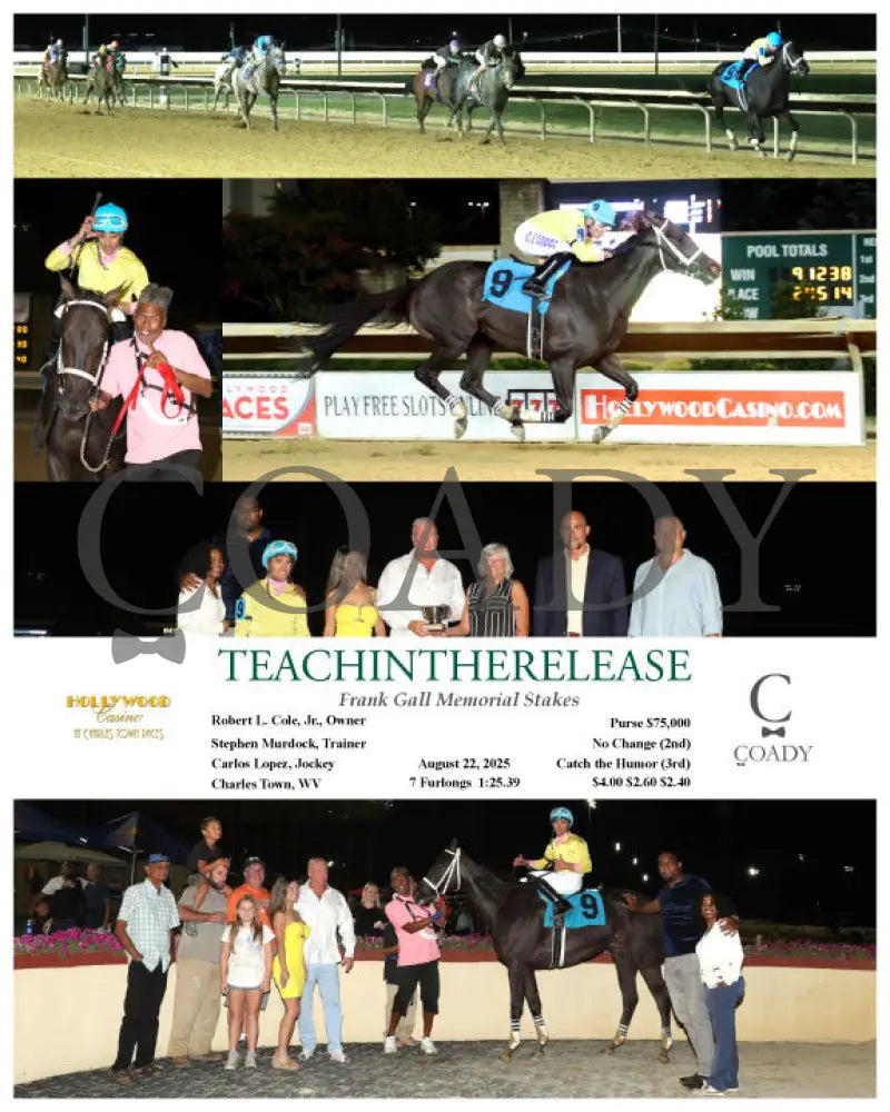 TEACHINTHERELEASE - Frank Gall Memorial Stakes - 08-22-25 - R13 - CT - Coady Media - Kurtis Coady Photography