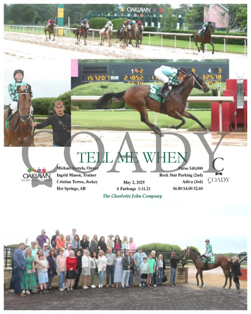 TELL ME WHEN - 05-02-25 - R04 - OP Oaklawn Park
