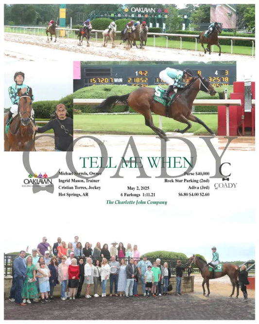 TELL ME WHEN - 05-02-25 - R04 - OP Oaklawn Park