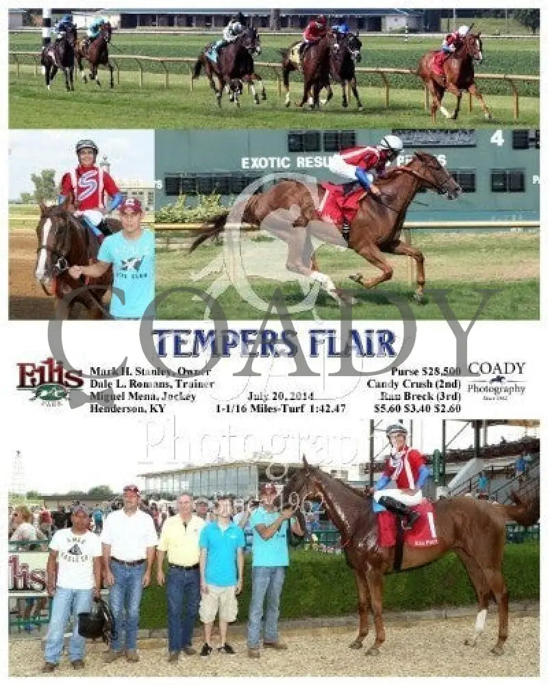 Tempers Flair - 072014 Race 09 Elp Ellis Park