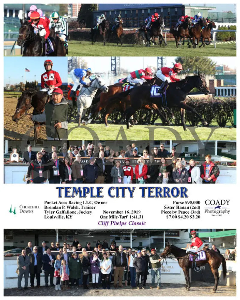 Temple City Terror - 11-16-19 R07 Cd Churchill Downs