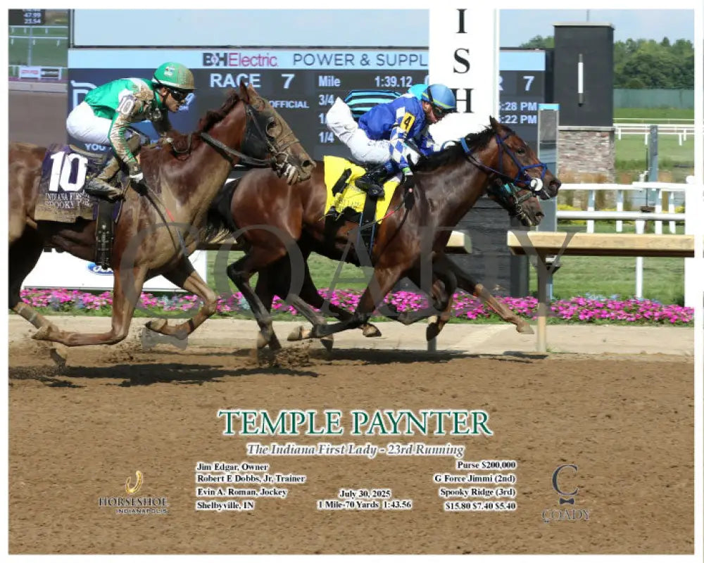 TEMPLE PAYNTER - The Indiana First Lady - 23rd Running - 07-30-25 - R07 - IND - Action Indiana Grand