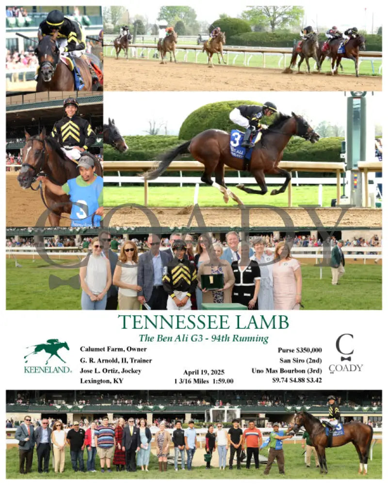 TENNESSEE LAMB - The Ben Ali G3 - 94th Running - 04-19-25 - R10 - KEE Keeneland