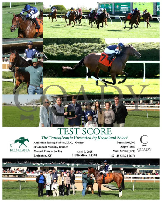 TEST SCORE - The Transylvania Presented by Keeneland Select - 04-07-25 - R08 - KEE Keeneland