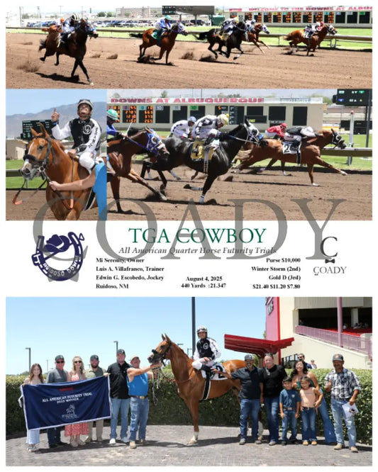 TGA COWBOY - All American Quarter Horse Futurity Trials - 08-04-25 - R05 - RUI Ruidoso Downs