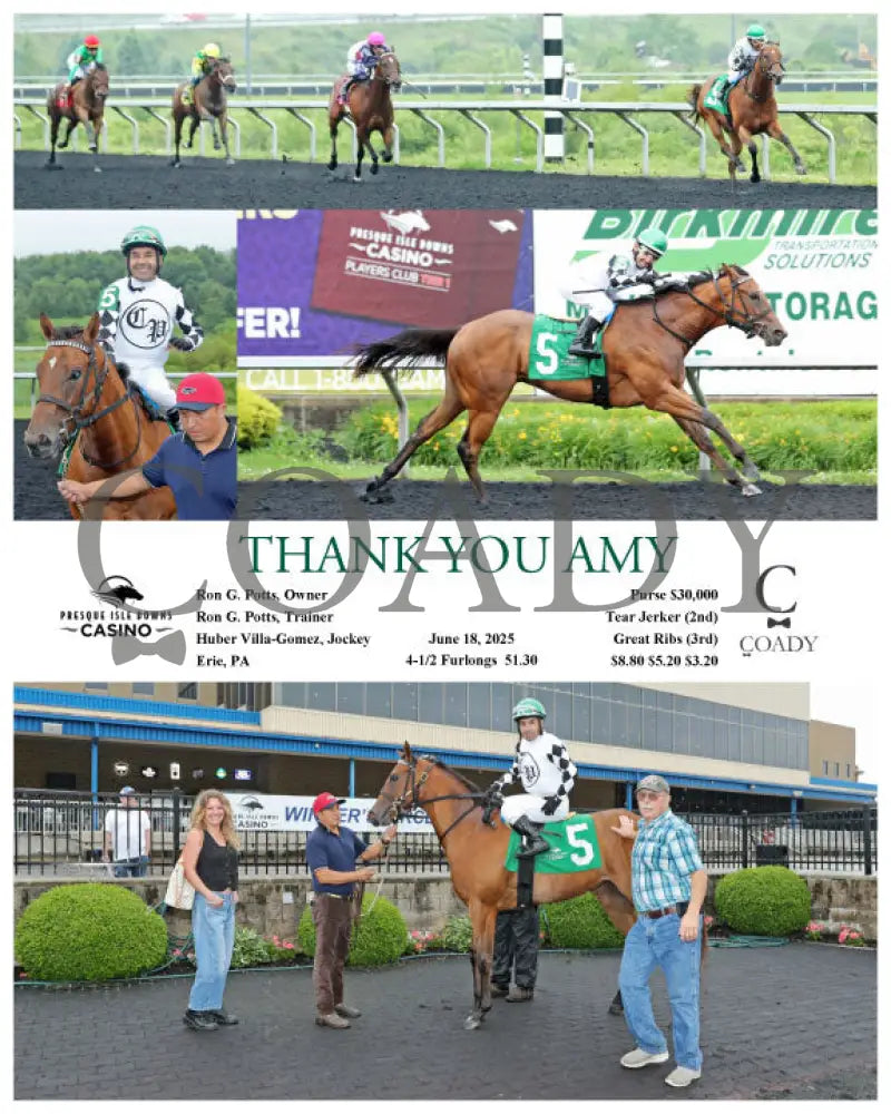 THANK YOU AMY - 06-18-25 - R05 - PID Presque Isle Downs