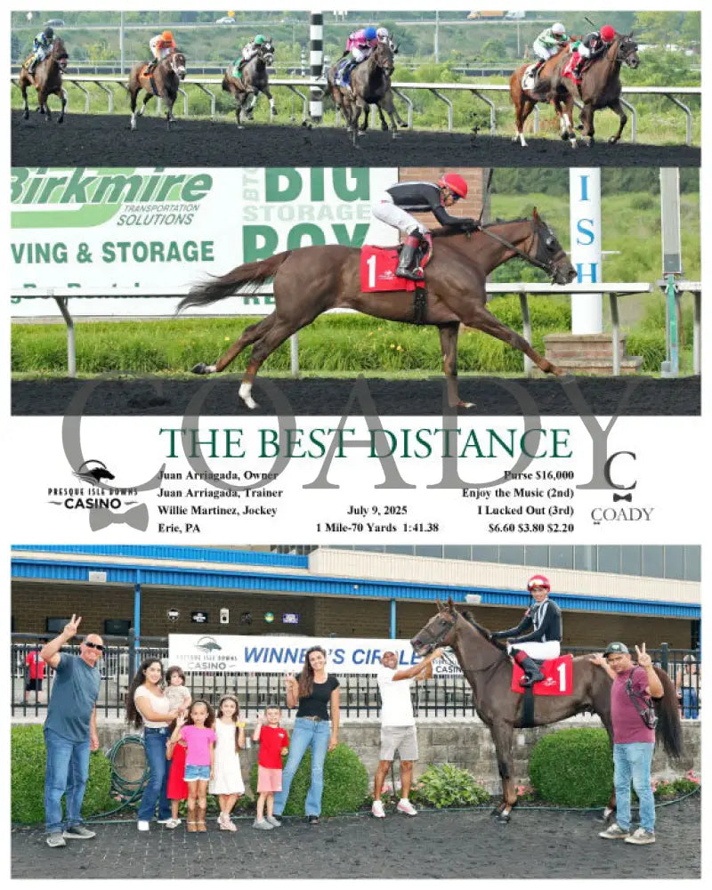 THE BEST DISTANCE - 07-09-25 - R08 - PID Presque Isle Downs