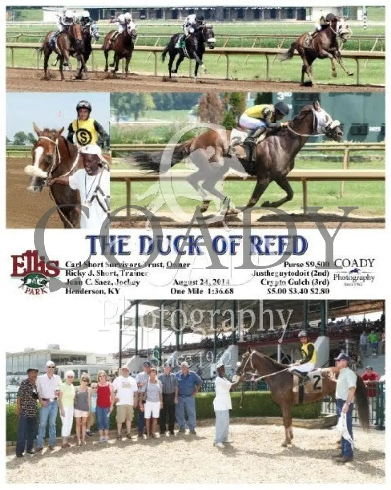 The Duck Of Reed - 082414 Race 03 Elp Ellis Park