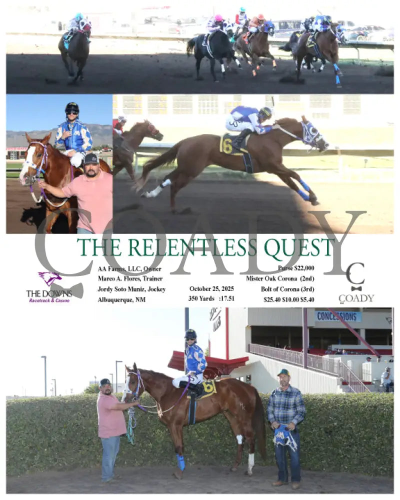 THE RELENTLESS QUEST - 10-25-25 - R08 - ALB Downs at Albuquerque