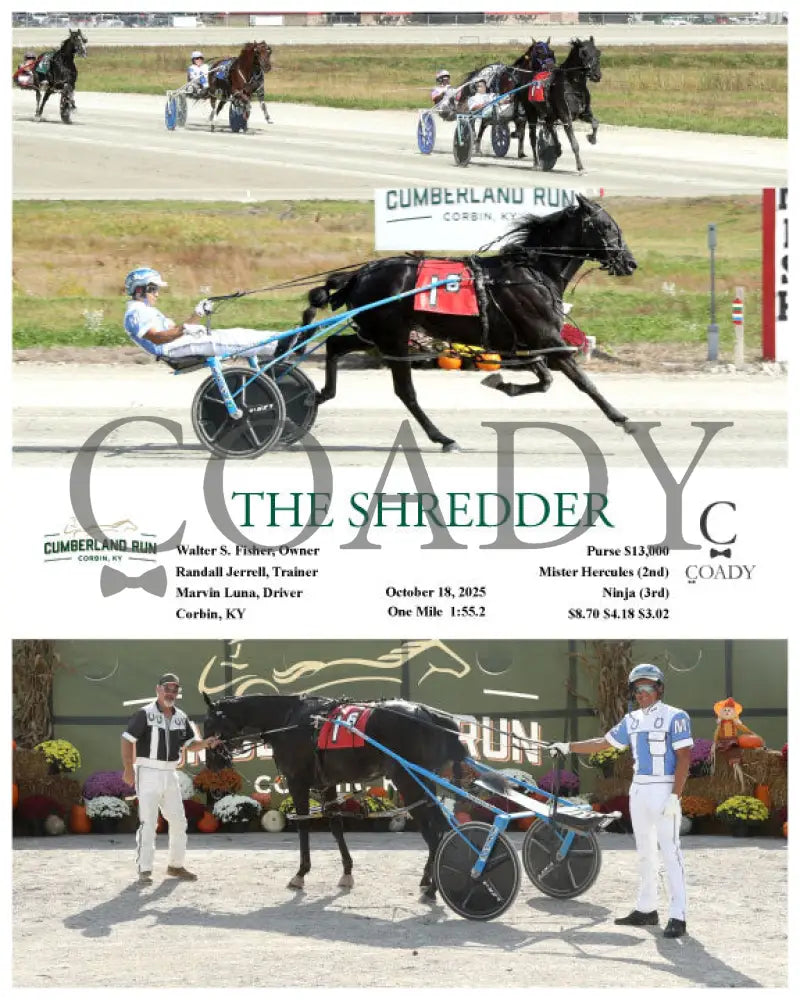 THE SHREDDER - 101825 - Race 06 - CMR Presque Isle Downs