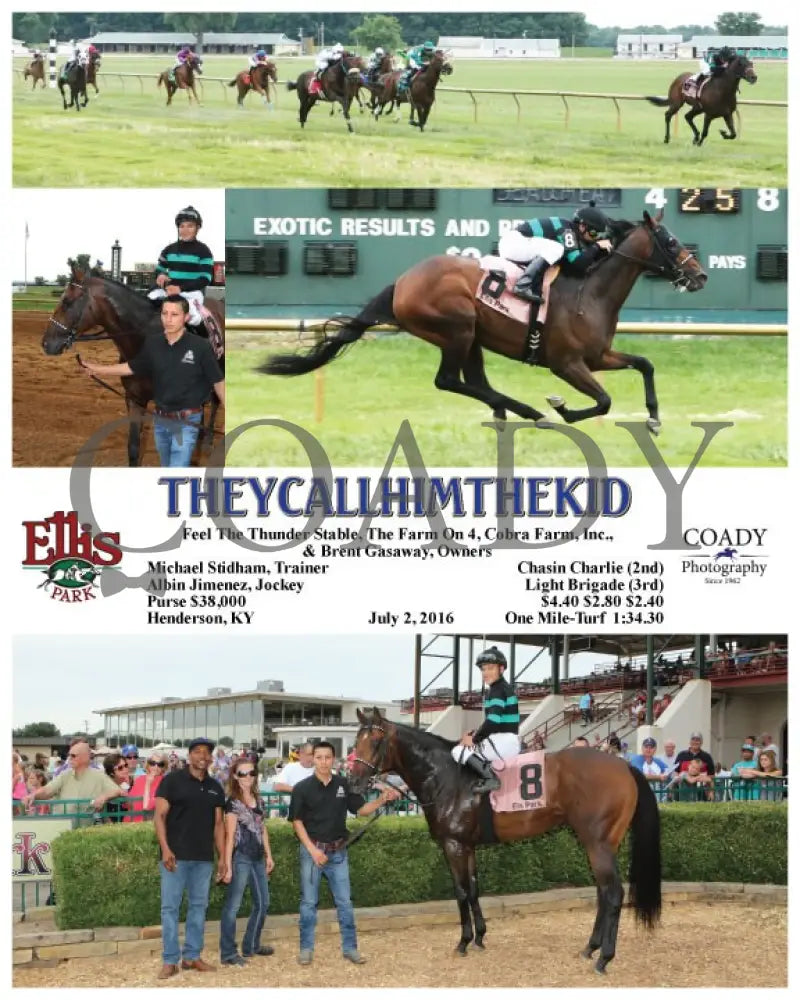 Theycallhimthekid - 070216 Race 03 Elp Ellis Park