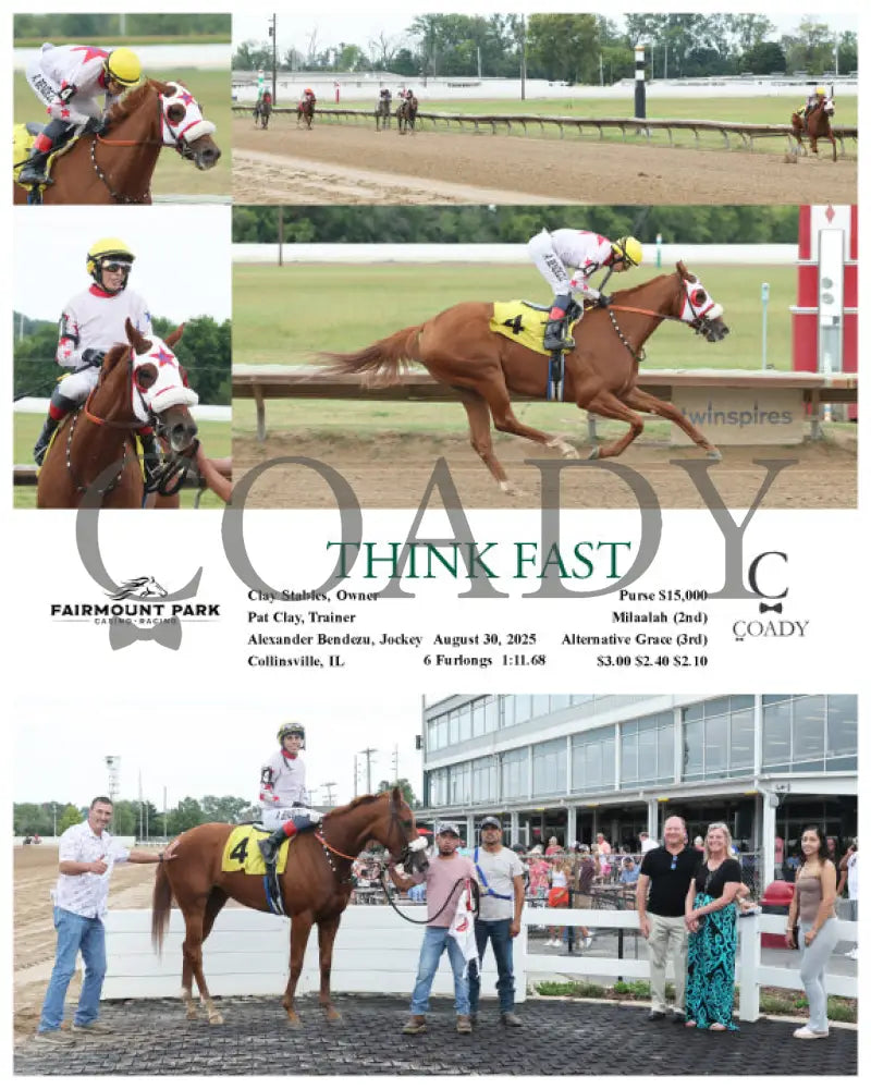 THINK FAST 08 30 25 R03 FP Fanduel Sportsbook Horse Racing