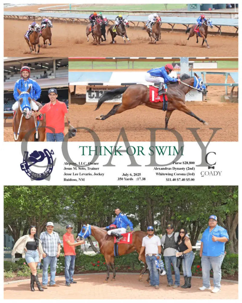 THINK OR SWIM - 07-06-25 - R06 - RUI Ruidoso Downs