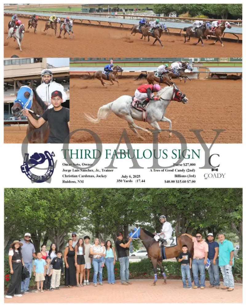 THIRD FABULOUS SIGN - 07-06-25 - R09 - RUI Ruidoso Downs