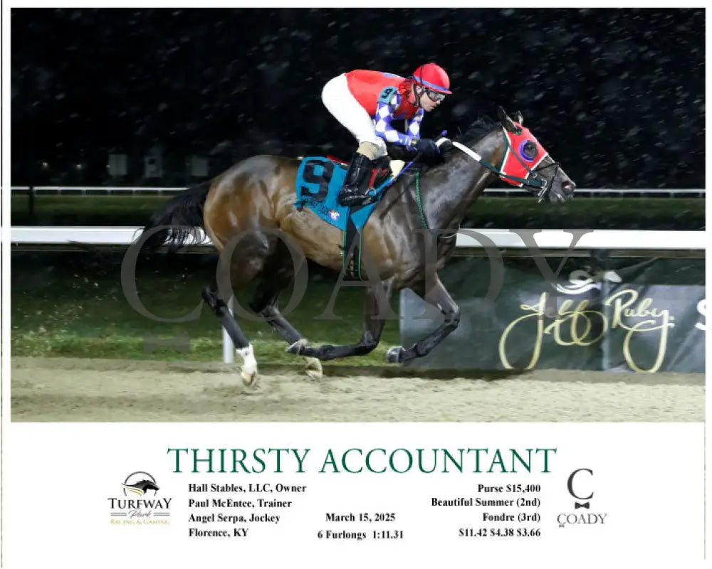 THIRSTY ACCOUNTANT - 03-15-25 - R10 - TP - Action Turfway Park