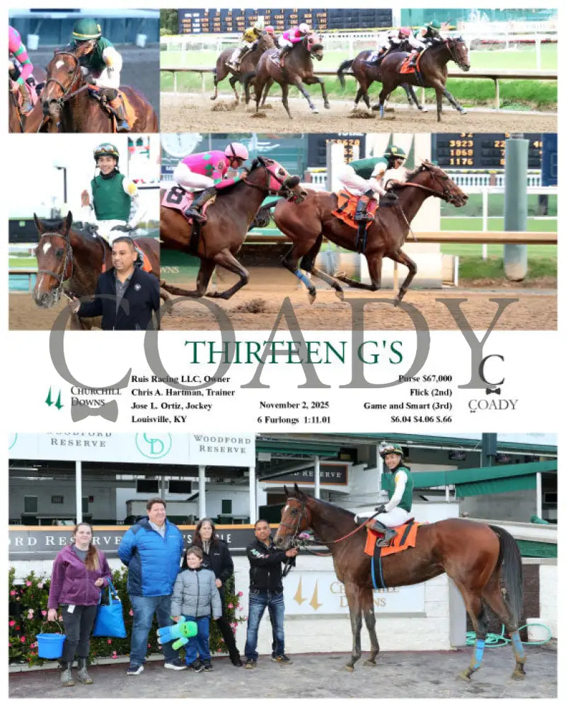 THIRTEEN G’S - 11-02-25 - R09 - CD Keeneland