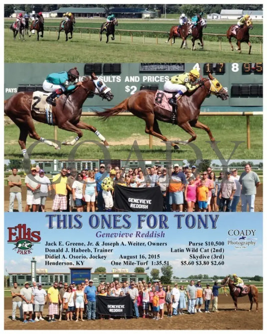 This Ones For Tony - 081615 Race 06 Elp Ellis Park