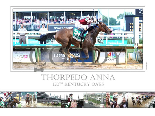 Thorpedo Anna - The Kentucky Oaks G1 150Th Running Limited Edition 18X24 Print (250)