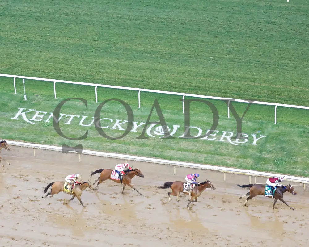 Thorpedo Anna - The Longines Kentucky Oaks G1 05-03-24 R11 Churchill Downs Aerial Stretch 01