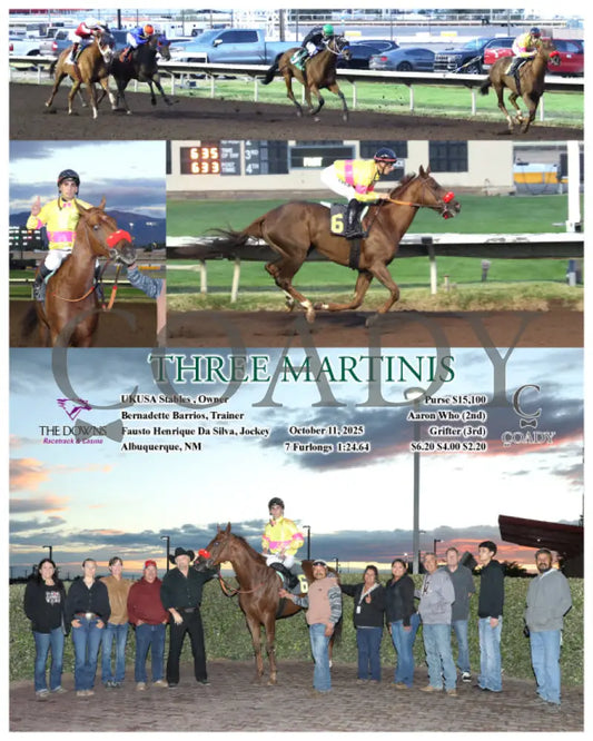 THREE MARTINIS - 10-11-25 - R02 - ALB Downs at Albuquerque