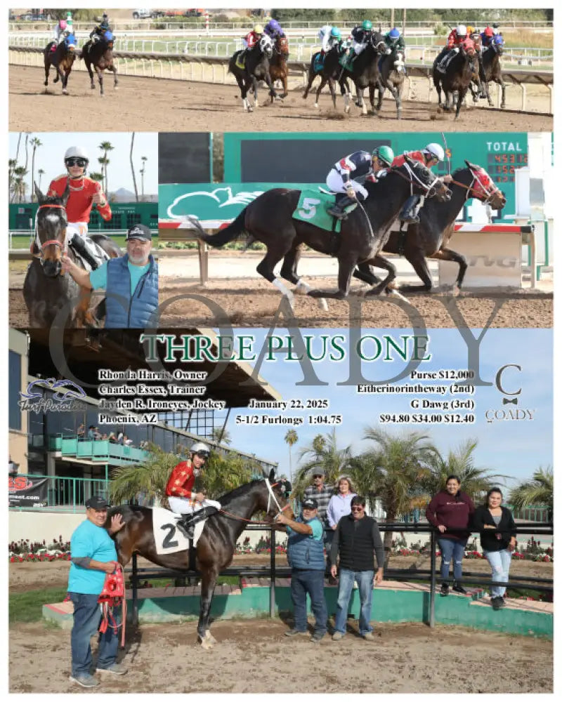 Three Plus One - 01-22-25 R05 Tup Turf Paradise