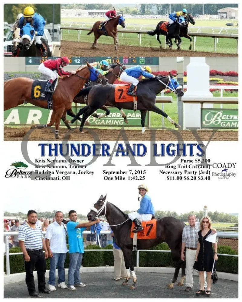 Thunder And Lights - 090715 Race 03 Btp Belterra Park
