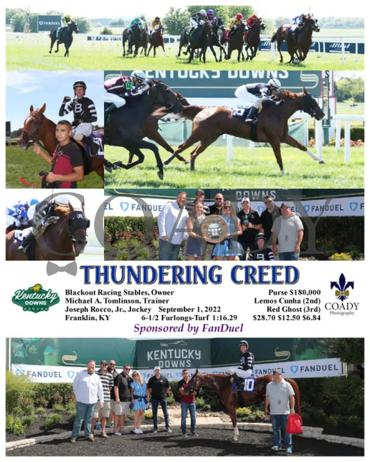 Thundering Creed - 09-01-22 R05 Kd Kentucky Downs