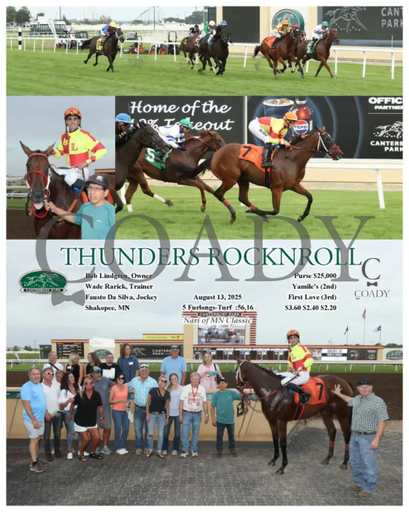 THUNDERS ROCKNROLL - 08-13-25 - R04 - CBY Canterbury Park