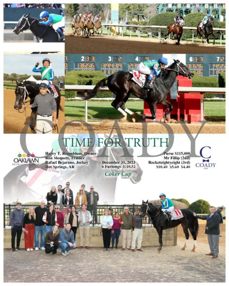 Time For Truth - 12-31-23 R06 Op Oaklawn Park