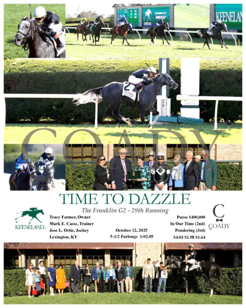 TIME TO DAZZLE - The 29th Running of The Franklin G-II - 10-12-25 - R07 - KEE Keeneland