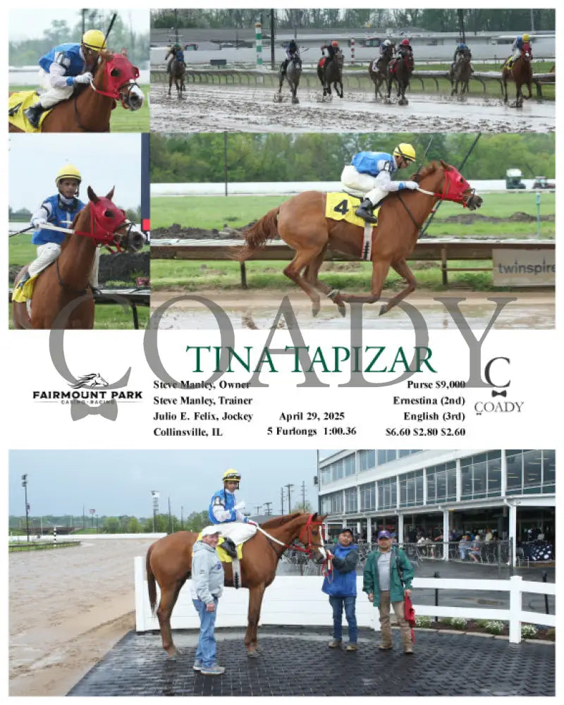 TINA TAPIZAR - 04-29-25 - R03 - FP Fanduel Sportsbook Horse Racing