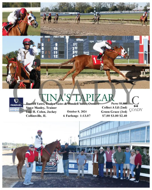 Tina’s Tapizar - 10-08-24 R08 Fan Fanduel Sportsbook Horse Racing