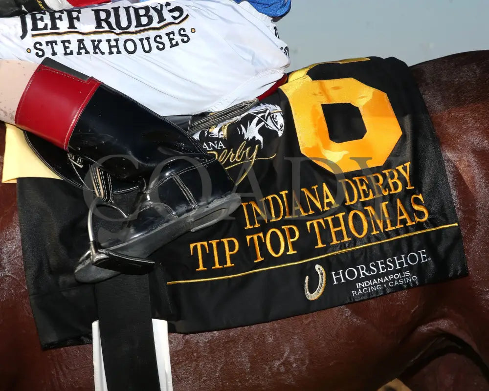 TIP TOP THOMAS - Indiana Derby - G3 - 07-05-25 - R12 - IND - Saddle Towel 01 Indiana Grand