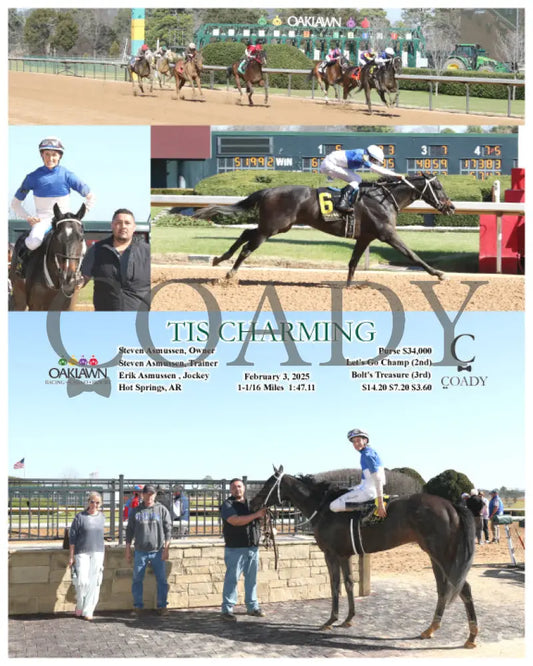 Tis Charming - 02-03-25 R03 Op Oaklawn Park