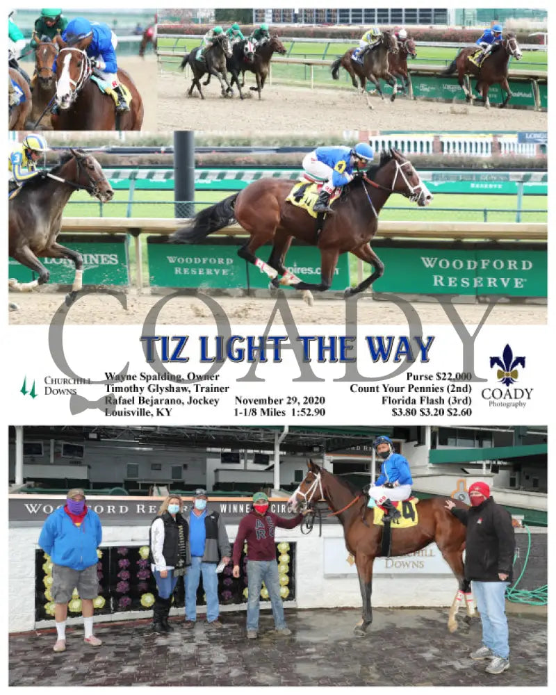 Tiz Light The Way - 11-29-20 R01 Cd Churchill Downs