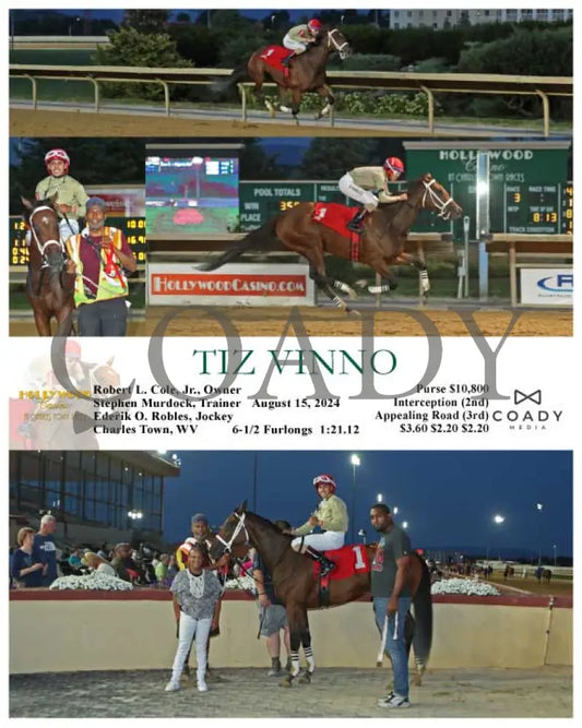 Tiz Vinno - 08-15-24 R03 Ct Hollywood Casino At Charles Town Races