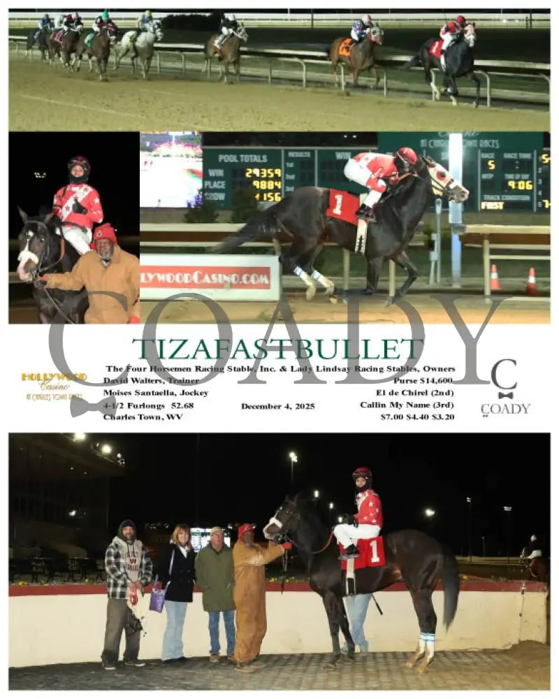 TIZAFASTBULLET - 12-04-25 - R05 - CT Hollywood Casino at Charles Town Races