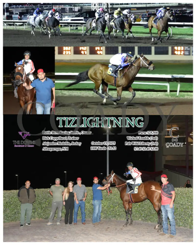 TIZLIGHTNING - 10-15-25 - R08 - ALB Downs at Albuquerque