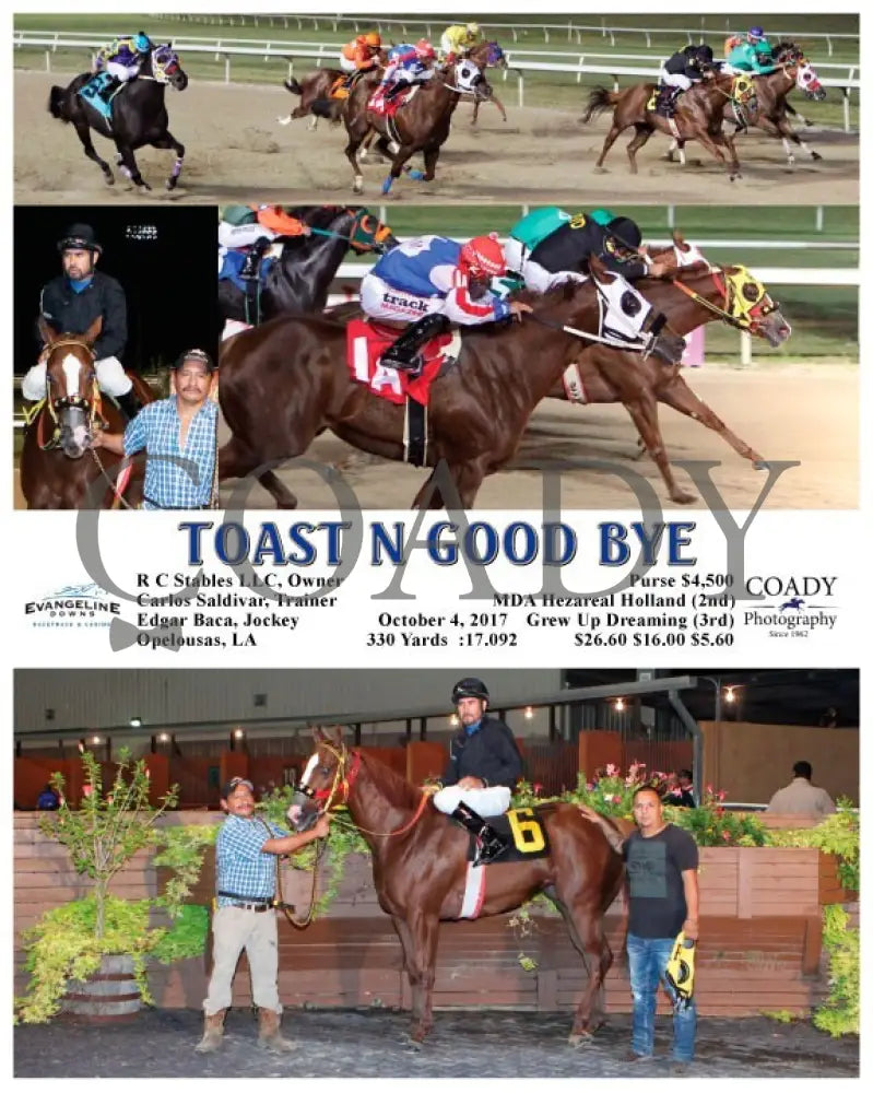 Toast N Good Bye - 100417 Race 06 Evd Evangeline Downs
