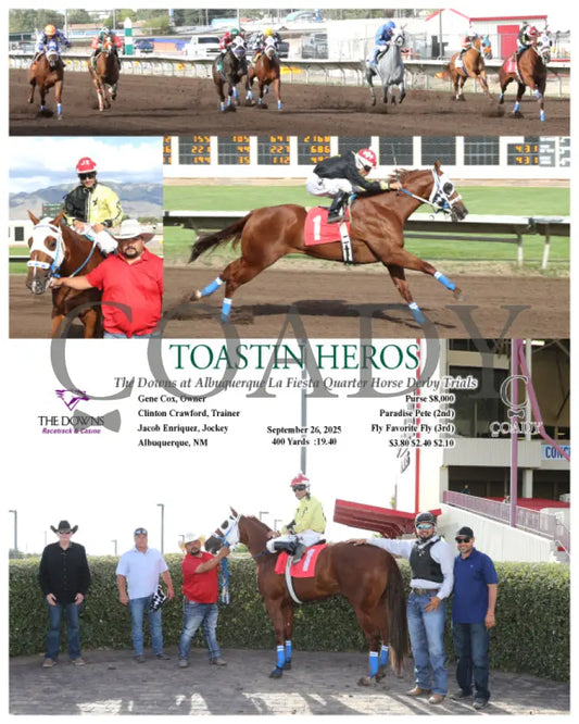 TOASTIN HEROS - The Downs at Albuquerque La Fiesta Quarter Horse Derby Trials - 09-26-25 - R08 - ALB - Coady Media - Kurtis Coady Photography
